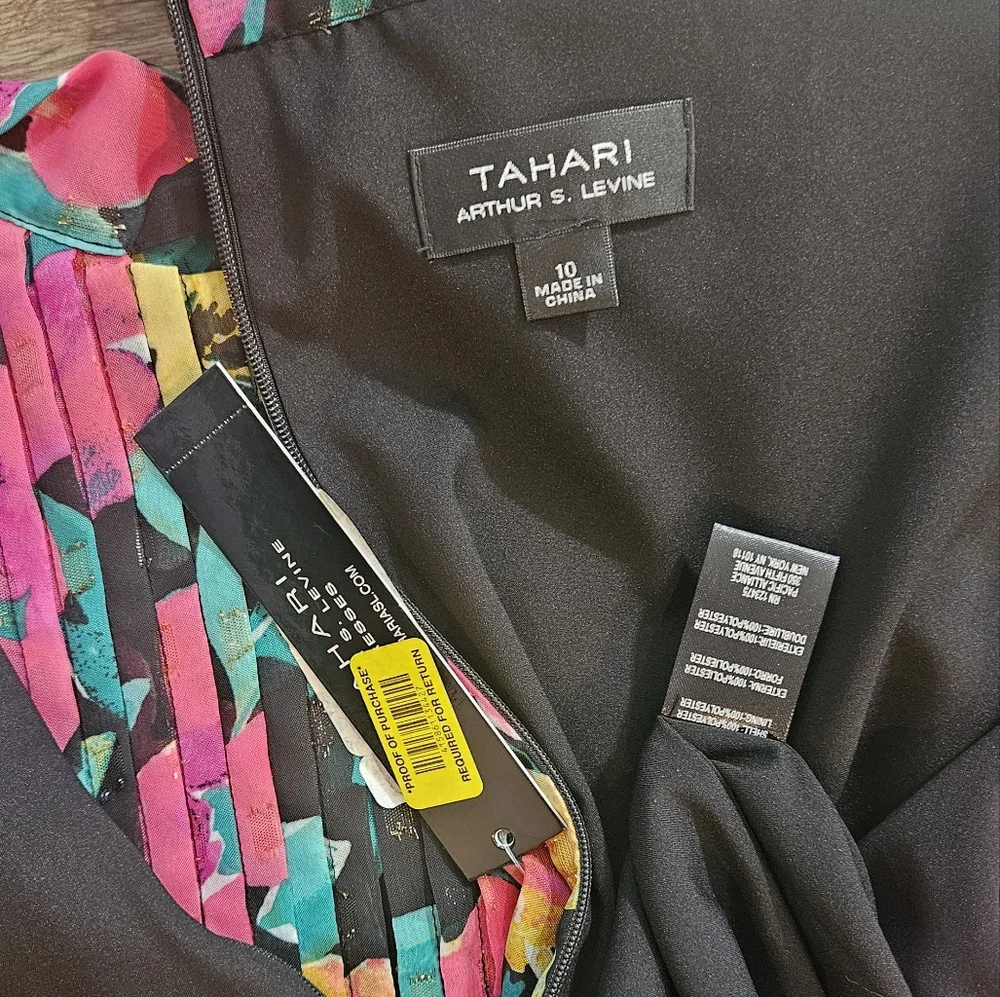 NWT Tahari Summer Shift Floral Print Mini Dress sz 10 - Picture 11 of 14